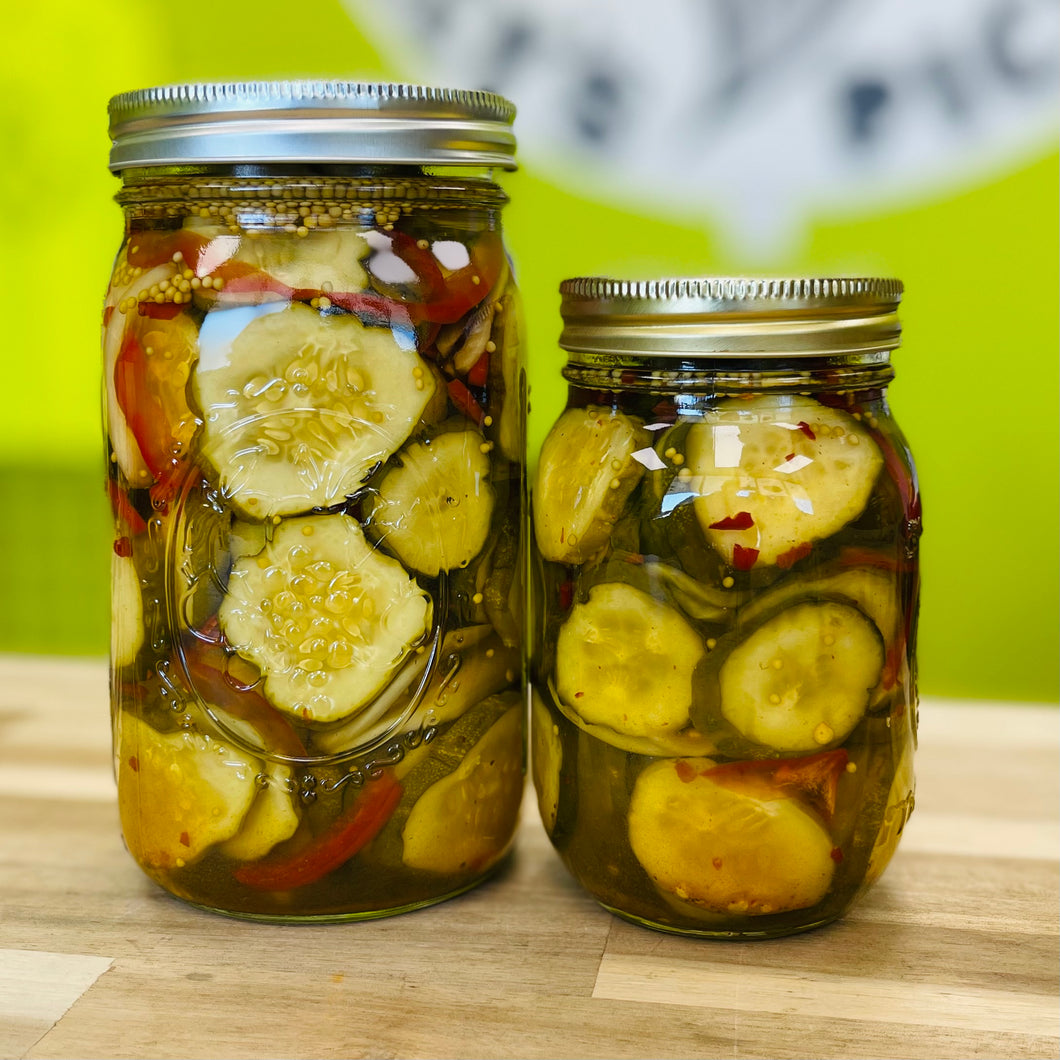Bread & Butter Spicy Pickles